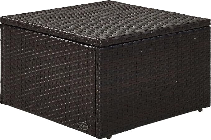 Crosley Furniture Palm Harbor Wicker Outdoor Ottoman Foot Rest - Image 7