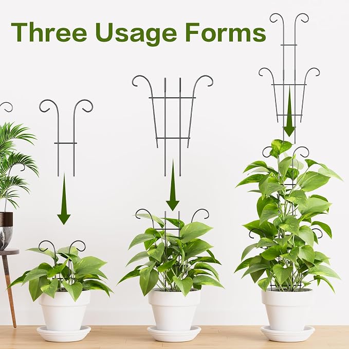 Larger 23.6in Plant Trellis for Climbing Plants Indoor Outdoor, 4 Pack - Image 7