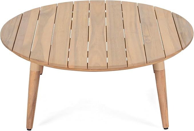 Christopher Knight Home Lalina Outdoor Coffee Table, Acacia Wood Accent Table - Image 4