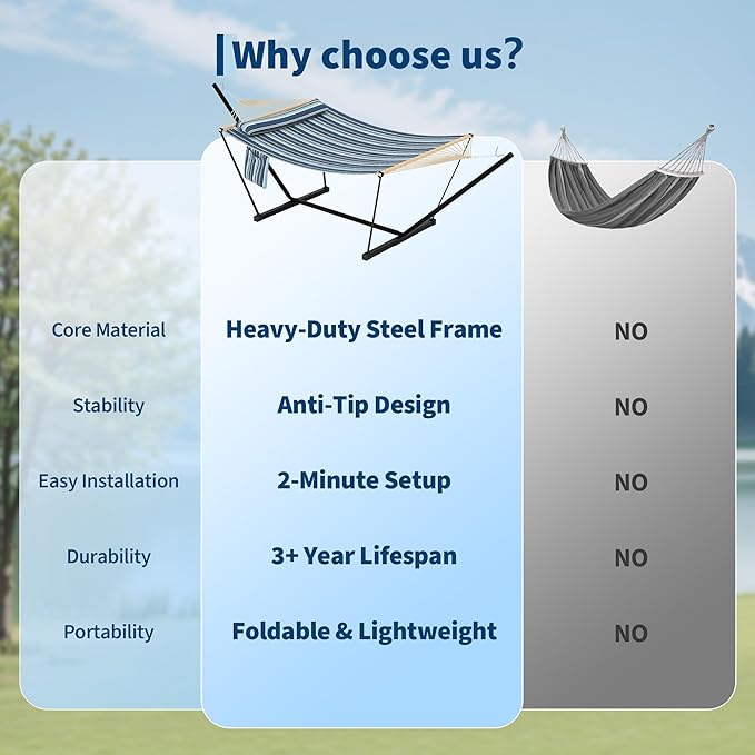 Double Hammock with Stand - Image 6