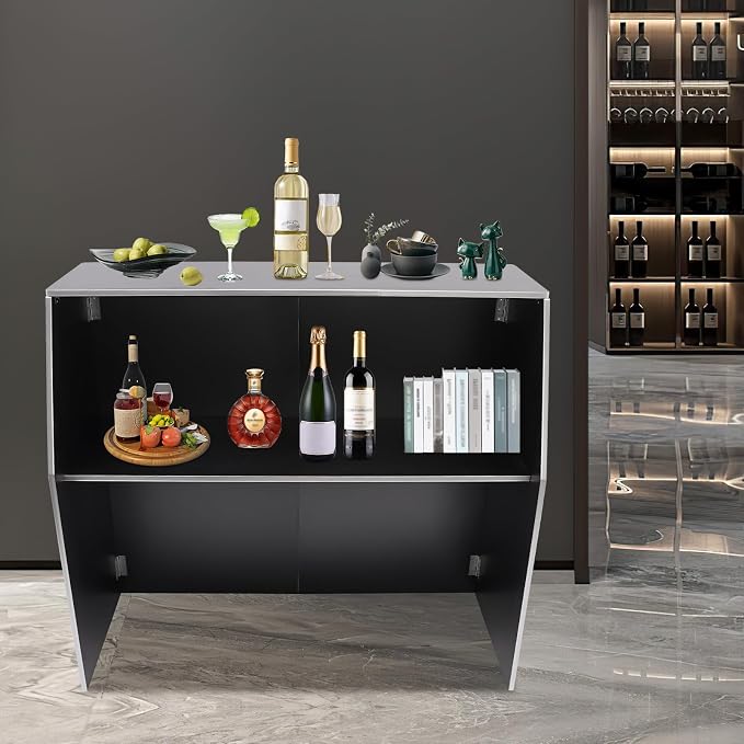 43''*48''*20'' Portable Event Bar, Folding Party Counter Mobile Drink Table - Image 9
