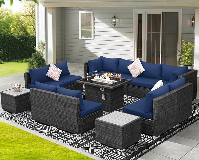 NICESOUL 13 Piece Outdoor Sectional Furniture - Image 3
