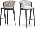 PURPLE LEAF Bar Stool Set of 2 Outdoor Bar Chairs by PURPLELEAF