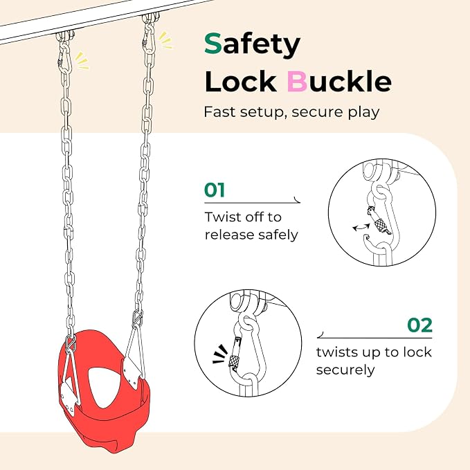 DECORLIFE Toddler Swing - Image 8