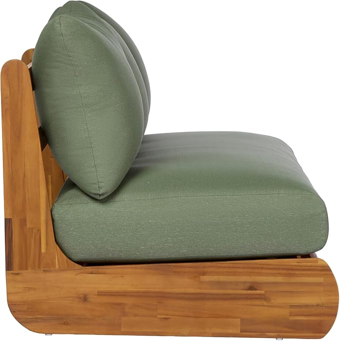 Christopher Knight Home Poppy Acacia Wood Outdoor 3 Seater Sofa - Image 6