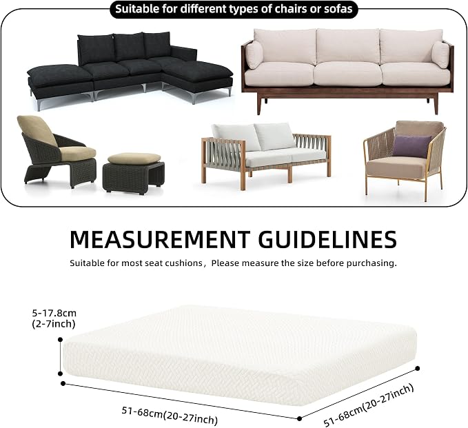 Outdoor Cushion Covers Set, Replacement - Image 2