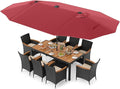 Tangkula 11 Pieces Patio Dining Set by TANGKULA