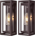 15" Large Oil Rubbed Bronze Outdoor Light Fixture, 2 Pack ORB Outdoor Sconces by Slypadan