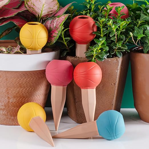 4 Pack Terracotta Watering Spikes, Vacation Self-Watering Planters Devices - Image 7