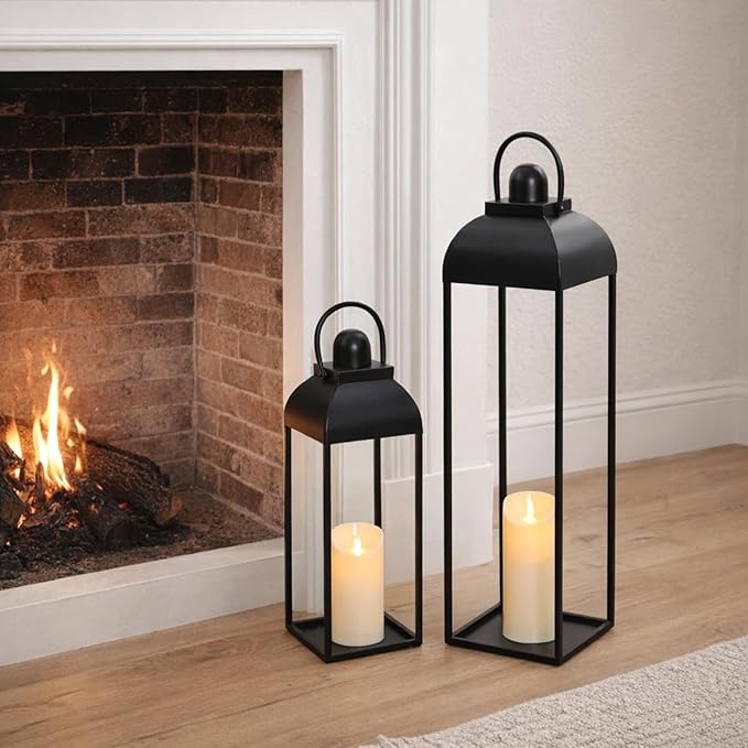 25'' 19'' Lanterns Decorative Outdoor Indoor, Christmas Lantern - Image 5