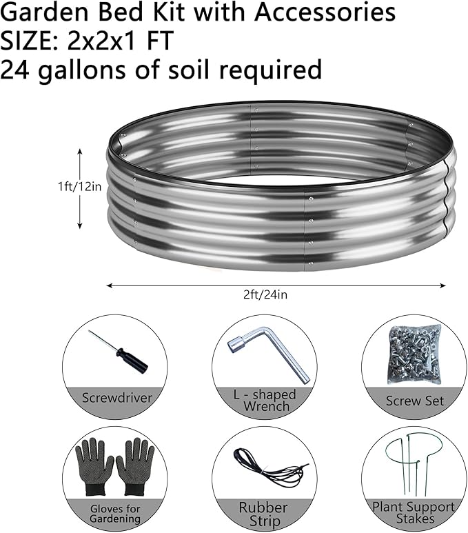 Fire Ring Pit Round Galvanized Fire Ring - Image 2