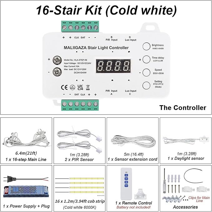 Intelligent Motion Sensor LED Stair Light Kit - Image 9