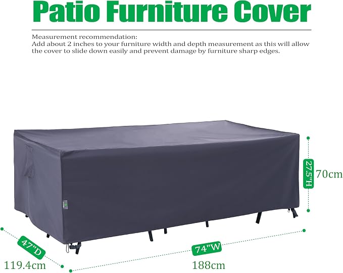 F&J Outdoors Patio Table Covers - Image 2