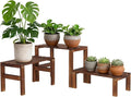 3 Tiered Wooden Plant Stand Shelf Indoor Outdoor, Corner Small Flower Pot Stand by OcBuct