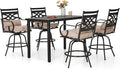 Sophia & William 5 Piece Patio Bar Set, Patio High Dining Set by SophiaWilliam