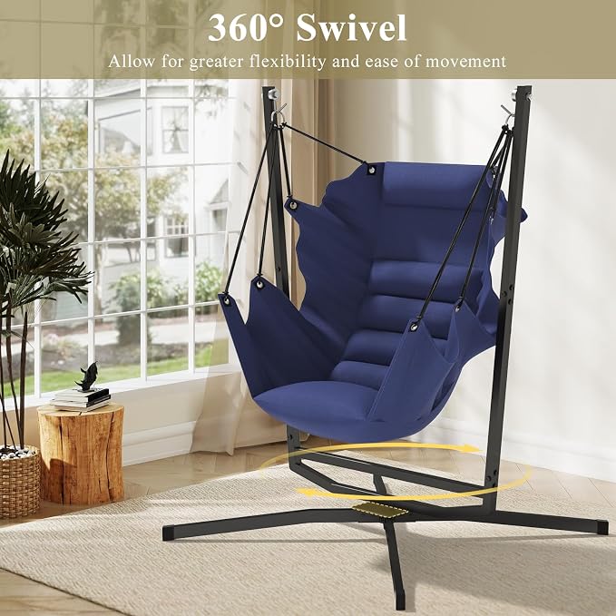 360° Swivel Hammock Swing Chair - Image 9