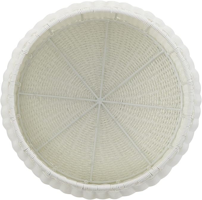Resin Wicker Storage Stool or Side Table - Image 7