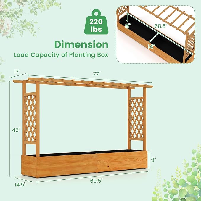 Giantex 2 Pcs Raised Garden Bed - Image 5