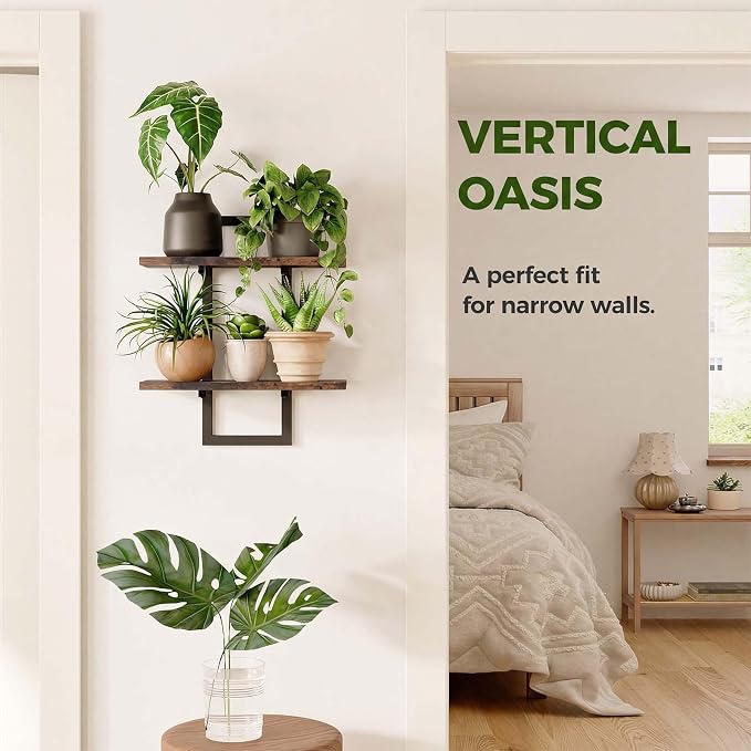 Bamworld Wall Planters for Indoor Plants Window Plant Shelves Vertical Plant - Image 3