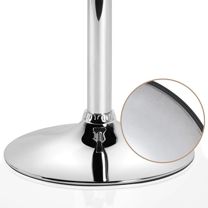 Yaheetech Bar Stools Set of 4, Adjustable PU Leather Swivel Barstools, Modern - Image 9
