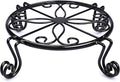 Black Plant Stand for Flower Pot Heavy Duty Potted Holder Indoor Outdoor Metal by Autopromake