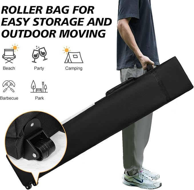 WEIZE Pop up Canopy Tent 10x10ft, 1-Button Push Setup, Instant Portable Shelter - Image 4