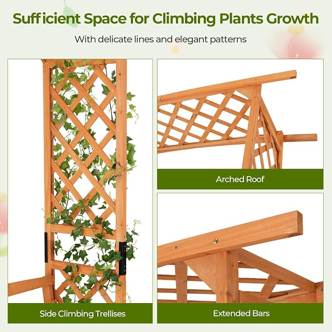 Giantex Garden Arch Trellis - Image 6