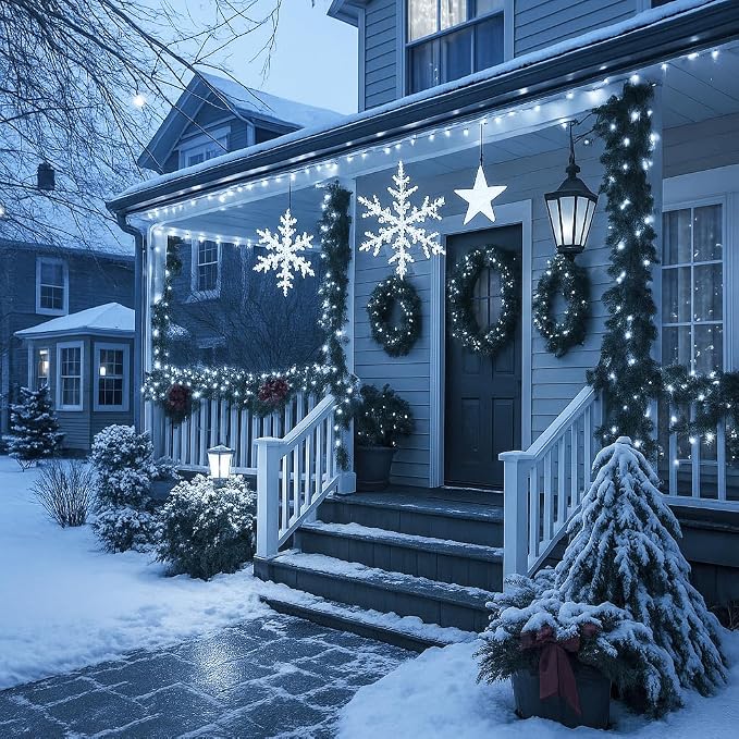 Warm White to Cool White Color Changing 200 LED 66FT Connectable Christmas - Image 7