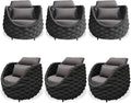TWT 6 Pieces Patio Sofas All-Weather Rope Balcony Furniture by TWT