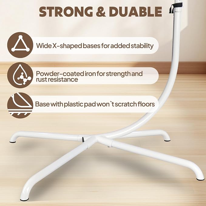 Chihee Hanging Egg Chair Stand, Strong Iron Hammock Chairs Frame - Image 5