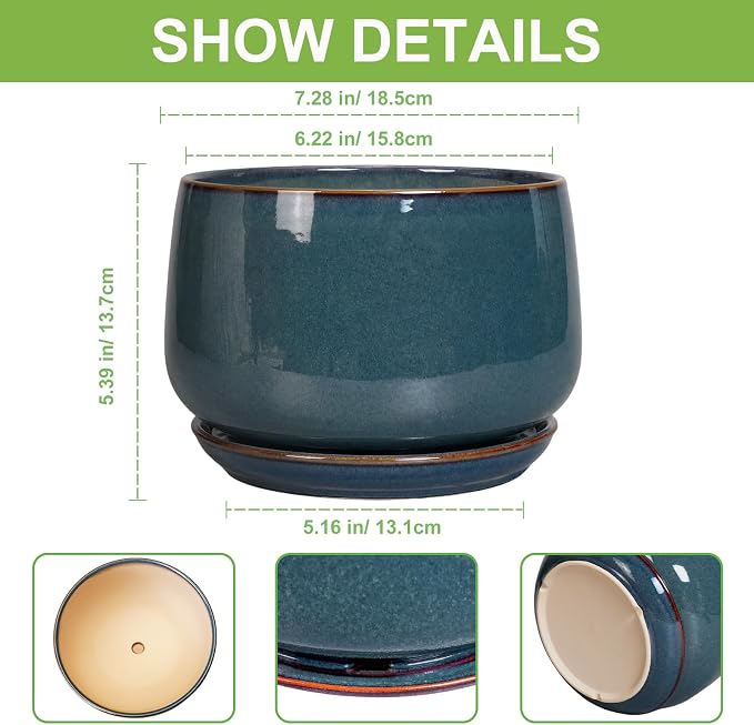 G EPGardening Ceramic Pot for Plants - Image 3