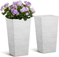 VEVOR Set of 2 Tall Planters for Outdoor Plants 23 inch, Modern Planters for by VEVOR