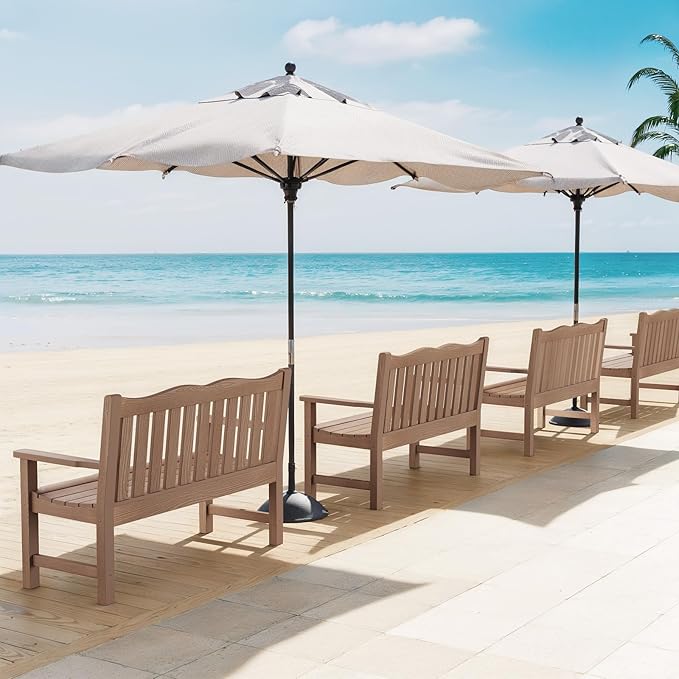 Stoog All-Weather Outdoor Bench, 2-Person Poly Lumber Garden Bench - Image 9