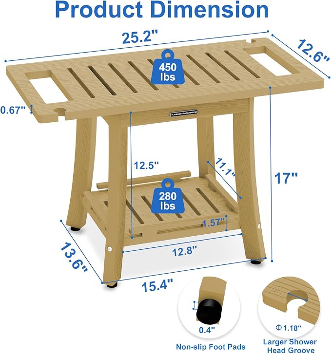 KingPavonini HDPS Shower Benches - Image 2