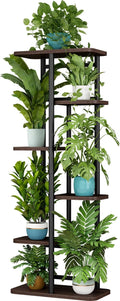LINZINAR Plant Stand 6 Tier 7 Potted Indoor Plant Shelf Multiple Stands by LINZINAR