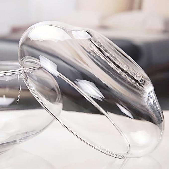 Glass Lotus Bowl Planter, 8 in Lotus Flower Bowl, Lotus Bowls - Image 6