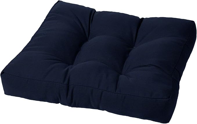 Cushion Source Tufted Ottoman Cushions, Sunbrella Navy by CushionSource