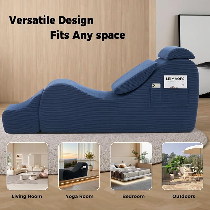 Yoga Chairs for Adults, Ergonomic Chaise Lounge Chair Indoor - Image 4