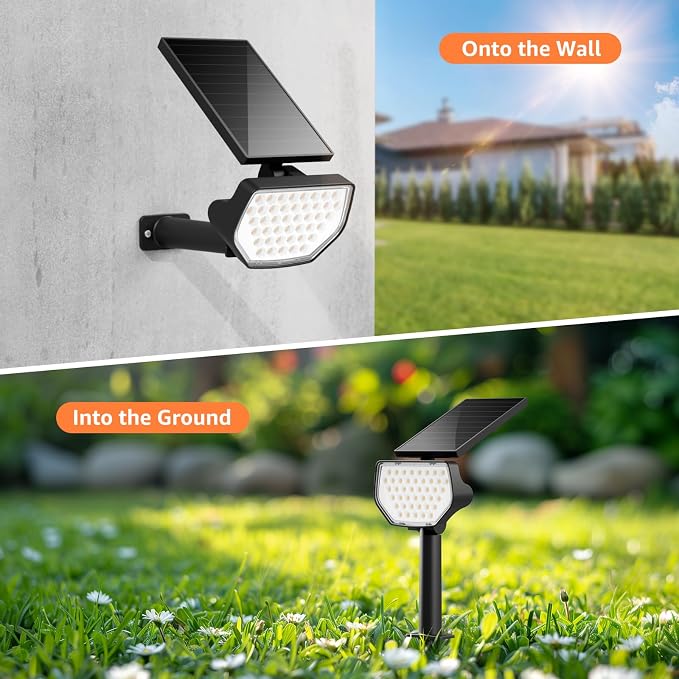 Lepro Solar Decorative Spot Lights 4 Pack, Warm White Accent Lights - Image 5