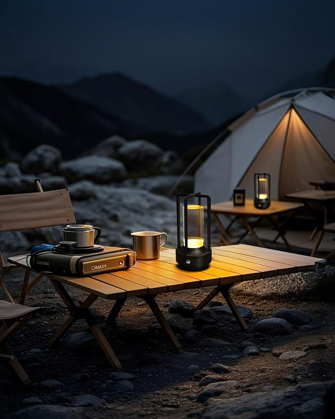 Set of 2 Cordless Table Lamps, LED Rechargeable Battery Operated Desk Lamps - Image 3