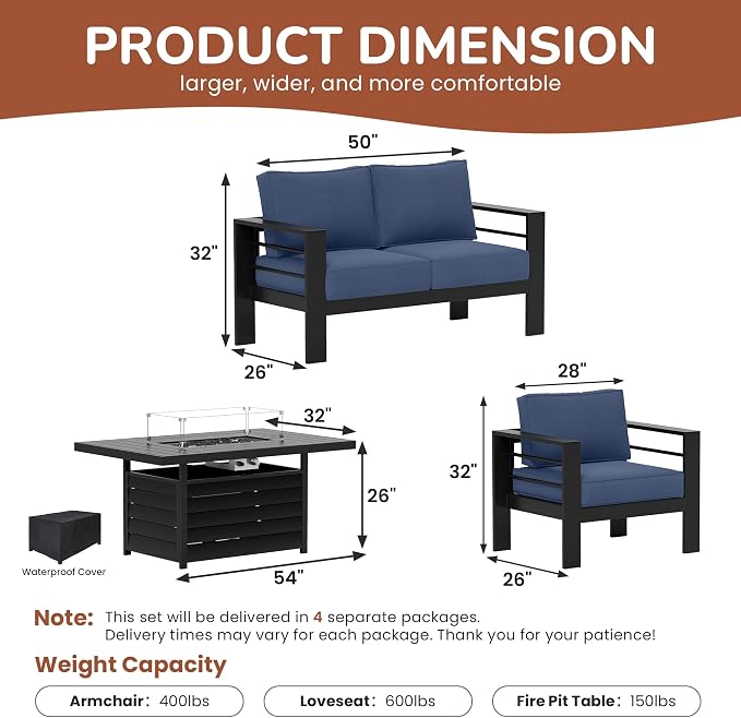 Solaste Aluminum Patio Furniture Set - Image 3