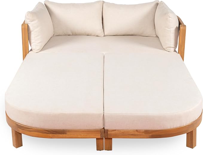 Christopher Knight Home Donovan Acacia Wood Outdoor Daybed - Image 7
