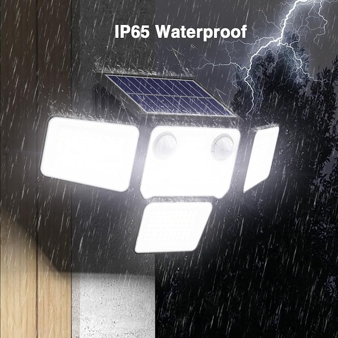 4500LM Solar Lights Outdoor Waterproof, 254 LED Solar Flood Lights Outdoor - Image 9