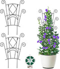 Stackable Plant Support Stakes, 2 Pack Metal Twig Plants Trellis by YHTPOUQE