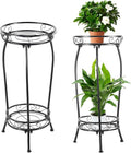Plant Stand Indoor Outdoor，Tall Black Metal Rustproof Stable Plant Stands，2 by LOYALTIGER