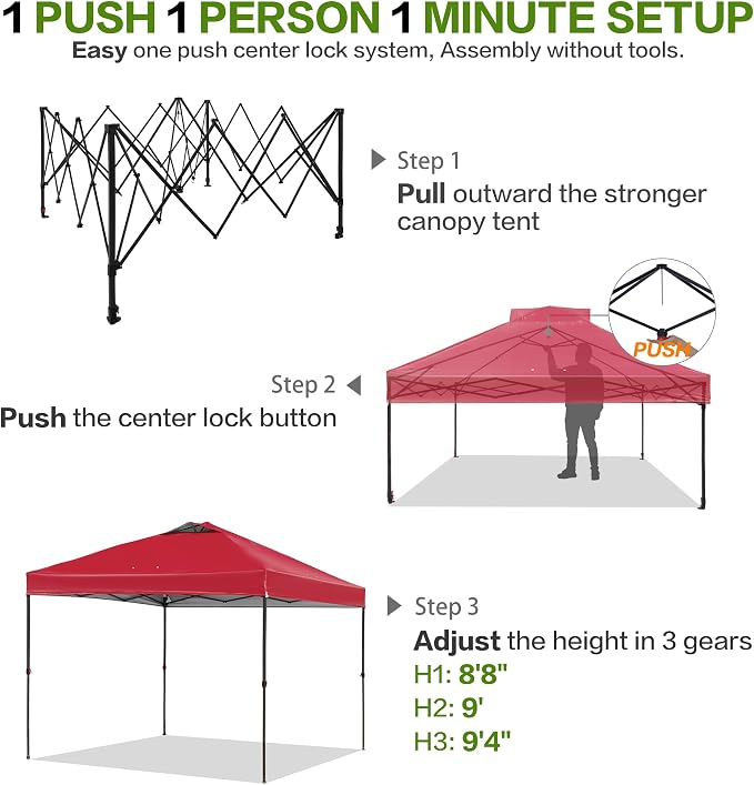 10'x10' Pop Up Canopy Tent - Image 4
