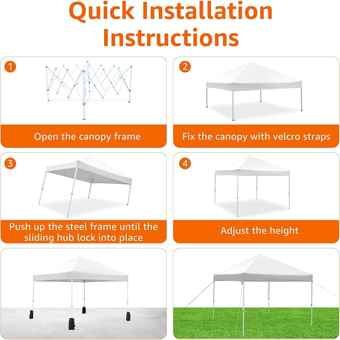 Amazon Basics Outdoor Pop Up 10 x 10 Canopy Tent - Image 4