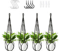 Macrame Plant Hanger Indoor Set of 4 by Unknown