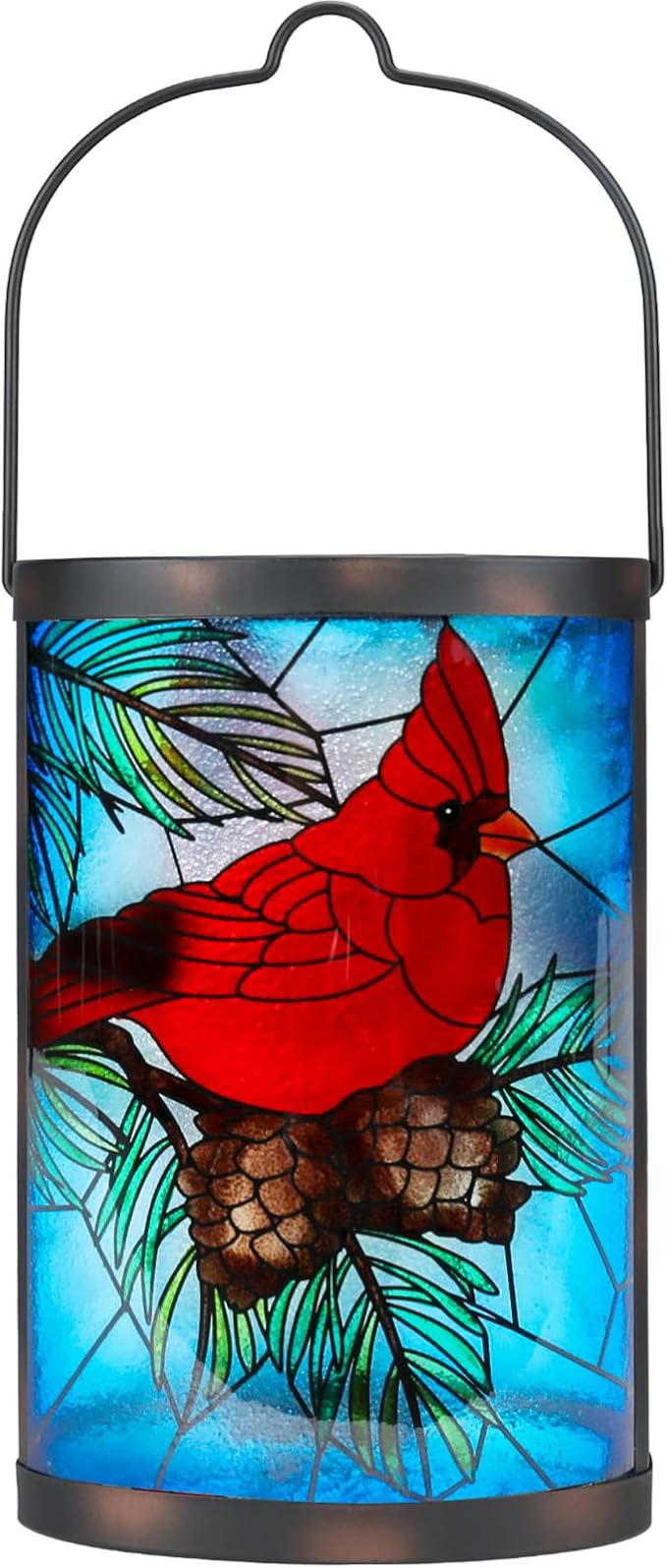 MUMTOP Hanging Solar Lanterns Outdoor Waterproof, Christmas Lantern Cardinal by MUMTOP
