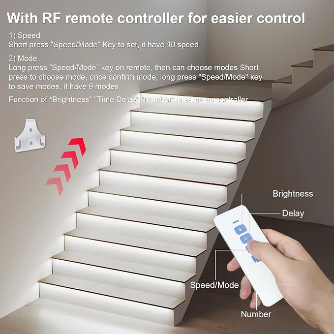 Intelligent Motion Sensor LED Stair Light Kit - Image 6